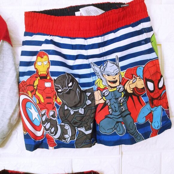 Bulk Lot(4) Boys 2T/3T Marvel Swim Short Mickey PJ-Bottoms Wonderkids LSL Top - Picture 2 of 11